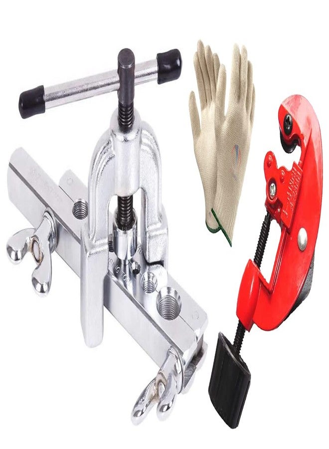 ISC 7 Dies Flaring Tools Set Air Conditioning Parts Special Maintenance Tool Air Conditioner Car Refrigerator Copper Tube Tool, 3-28mm Tube Cutter - Image 1